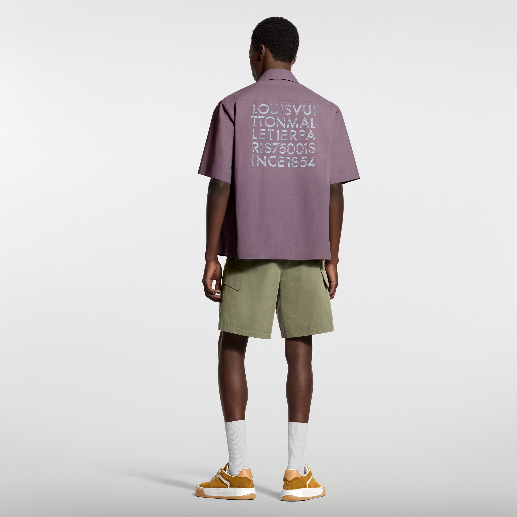 Printed Signature Short-Sleeved Shirt - Luxury Purple | LOUIS VUITTON